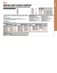 Thumbnail of document Data Sheet - IF Industrial Direct Reading Flowmeters